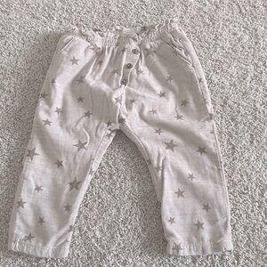 Zara corduroy pants with stars 9-12 months excellent condition